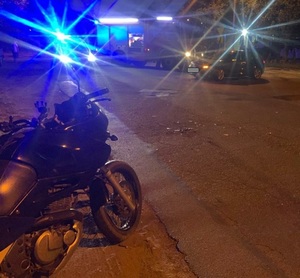 Skrzyżowanie ulic, na którym doszło do potrącenia motocyklisty