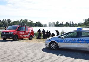 W trakcie ćwiczeń nad milickim zalewem rekreacyjnym