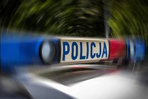 Napis Policja na radiowozie