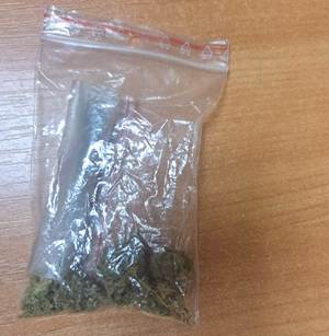 Woreczek z marihuaną zabezpieczoną przy 16-latku