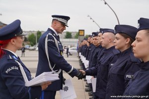 Ślubowanie nowych policjantów