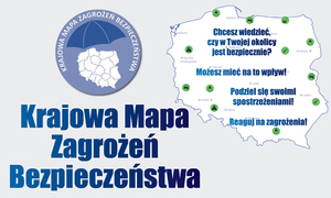 Policjanci przypominają o funkcjonowaniu Krajowej Mapy Zagrożeń Bezpieczeństwa i zachęcają do korzystania z tej aplikacji