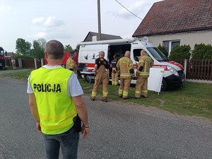 Służby ratownicze w trakcie poszukiwań