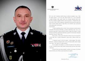 Życzenia Komendanta Wojewódzkiego Policji we Wrocławiu z okazji Święta Policji