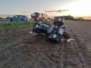 Motocykl uczestniczący w śmiertelnym wypadku drogowym