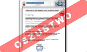 Uwaga! Kolejny raz przestępcy podszywają się pod policjantów CBŚP