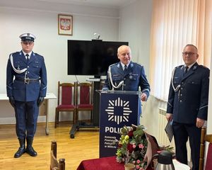 przemowa ustępującego Komendanta insp. Mariusza Tańskiego