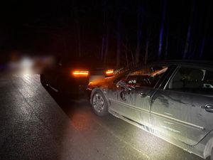 Samochody biorące udział w kolizji drogowej