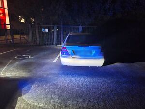 Samochód, którym jechał zatrzymany kierowca