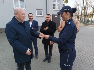 Przekazanie kluczyków od nowego  radiowozu