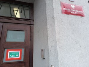 AED w Komendzie Powiatowej Policji w Miliczu