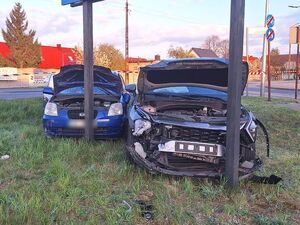 Uszkodzone pojazdy biorące udział w zdarzeniu drogowym