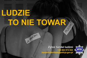 Plakat tematyczny - ludzie to nie towar