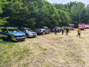 Ćwiczenia służb ratowniczych z udziałem milickich policjantów
