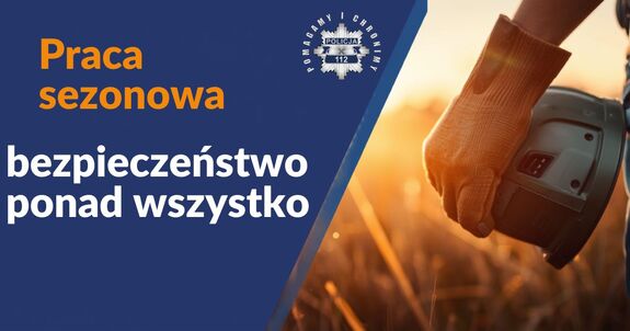 Plakat tematyczny dotyczący pracy sezonowej