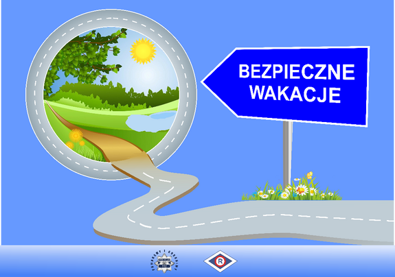 Plakat Bezpieczne wakacje 2026