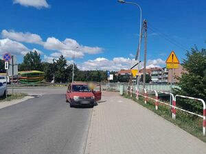 Fiat biorący udział w wypadku
