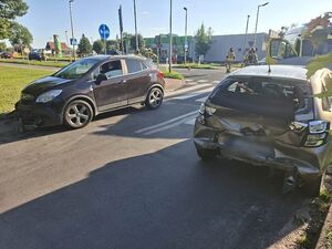 Uszkodzone pojazdy uczestniczące w zdarzeniu drogowym