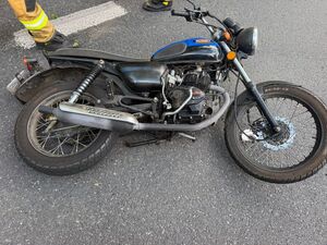 uszkodzony motocykl