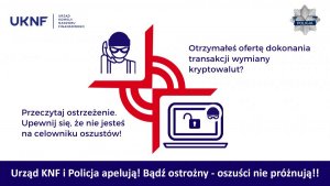 Policja ostrzega przed oszustwami „na kryptowaluty”