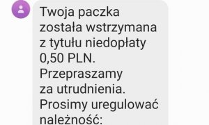 Zdjęcie poglądowe - fałszywy sms